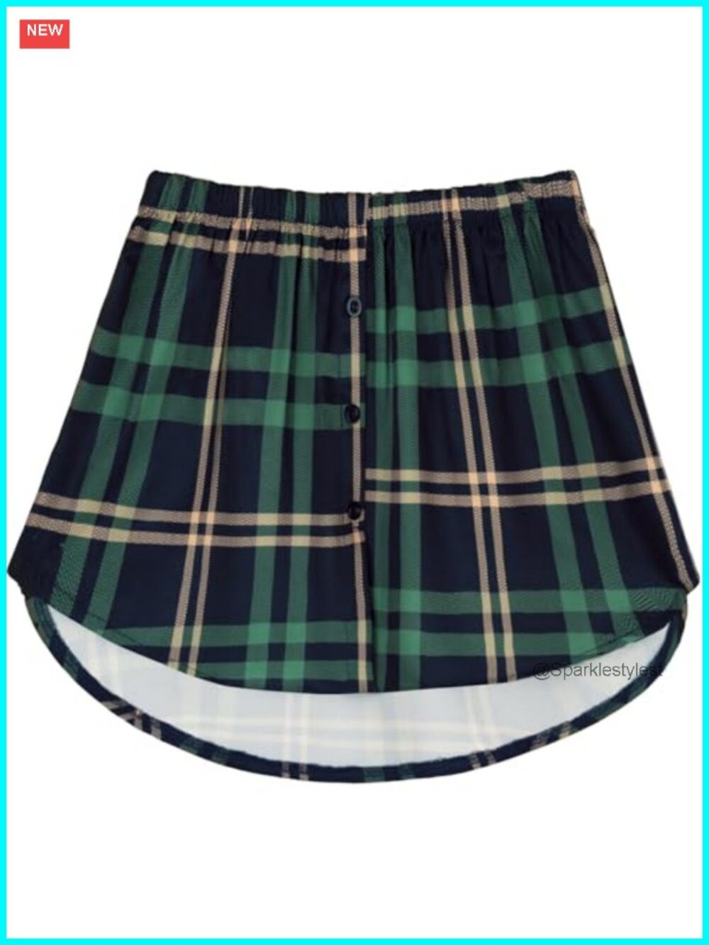 OBBUE Women's Mini Adjustable Shirt Extender Polyester Underskirt